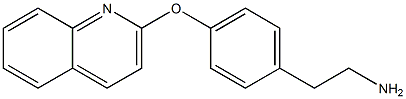 2-[4-(quinolin-2-yloxy)phenyl]ethanamine Struktur