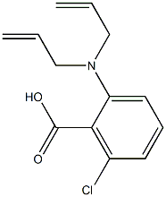 2-[bis(prop-2-en-1-yl)amino]-6-chlorobenzoic acid Struktur