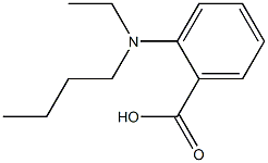 2-[butyl(ethyl)amino]benzoic acid Struktur