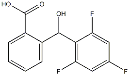 2-[hydroxy(2,4,6-trifluorophenyl)methyl]benzoic acid Struktur