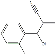 2-[hydroxy(2-methylphenyl)methyl]prop-2-enenitrile Struktur