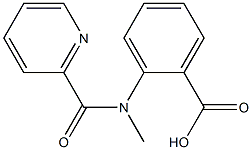 2-[methyl(pyridin-2-ylcarbonyl)amino]benzoic acid Struktur