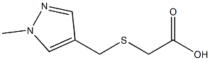 2-{[(1-methyl-1H-pyrazol-4-yl)methyl]sulfanyl}acetic acid Struktur