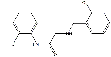 2-{[(2-chlorophenyl)methyl]amino}-N-(2-methoxyphenyl)acetamide Struktur