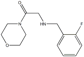 2-{[(2-fluorophenyl)methyl]amino}-1-(morpholin-4-yl)ethan-1-one Struktur