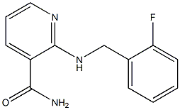 2-{[(2-fluorophenyl)methyl]amino}pyridine-3-carboxamide Struktur