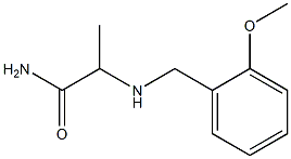 2-{[(2-methoxyphenyl)methyl]amino}propanamide Struktur