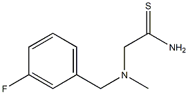 2-{[(3-fluorophenyl)methyl](methyl)amino}ethanethioamide Struktur