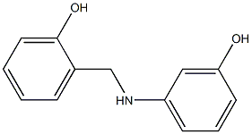 2-{[(3-hydroxyphenyl)amino]methyl}phenol Struktur