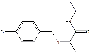 2-{[(4-chlorophenyl)methyl]amino}-N-ethylpropanamide Struktur