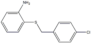 2-{[(4-chlorophenyl)methyl]sulfanyl}aniline Struktur