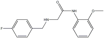 2-{[(4-fluorophenyl)methyl]amino}-N-(2-methoxyphenyl)acetamide Struktur