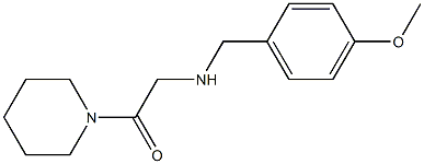 2-{[(4-methoxyphenyl)methyl]amino}-1-(piperidin-1-yl)ethan-1-one Struktur