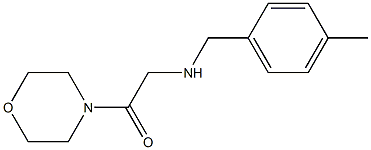 2-{[(4-methylphenyl)methyl]amino}-1-(morpholin-4-yl)ethan-1-one Struktur