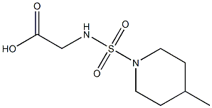 2-{[(4-methylpiperidine-1-)sulfonyl]amino}acetic acid Struktur