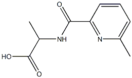 2-{[(6-methylpyridin-2-yl)carbonyl]amino}propanoic acid Struktur