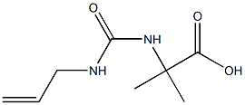 2-{[(allylamino)carbonyl]amino}-2-methylpropanoic acid Struktur