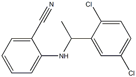 2-{[1-(2,5-dichlorophenyl)ethyl]amino}benzonitrile Struktur