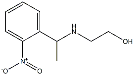 2-{[1-(2-nitrophenyl)ethyl]amino}ethan-1-ol Struktur