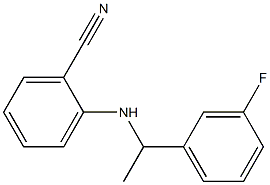 2-{[1-(3-fluorophenyl)ethyl]amino}benzonitrile Struktur