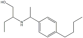 2-{[1-(4-butylphenyl)ethyl]amino}butan-1-ol Struktur