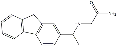 2-{[1-(9H-fluoren-2-yl)ethyl]amino}acetamide Struktur