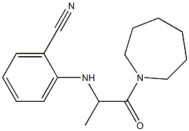 2-{[1-(azepan-1-yl)-1-oxopropan-2-yl]amino}benzonitrile Struktur