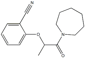 2-{[1-(azepan-1-yl)-1-oxopropan-2-yl]oxy}benzonitrile Struktur