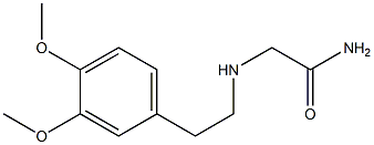 2-{[2-(3,4-dimethoxyphenyl)ethyl]amino}acetamide Struktur