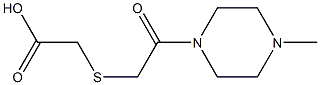 2-{[2-(4-methylpiperazin-1-yl)-2-oxoethyl]sulfanyl}acetic acid Struktur