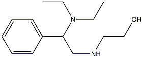 2-{[2-(diethylamino)-2-phenylethyl]amino}ethan-1-ol Struktur