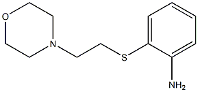 2-{[2-(morpholin-4-yl)ethyl]sulfanyl}aniline Struktur