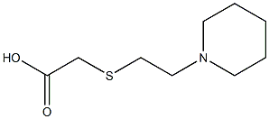 2-{[2-(piperidin-1-yl)ethyl]sulfanyl}acetic acid Struktur