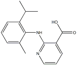 2-{[2-methyl-6-(propan-2-yl)phenyl]amino}pyridine-3-carboxylic acid Struktur