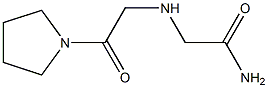 2-{[2-oxo-2-(pyrrolidin-1-yl)ethyl]amino}acetamide Struktur