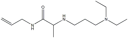 2-{[3-(diethylamino)propyl]amino}-N-(prop-2-en-1-yl)propanamide Struktur