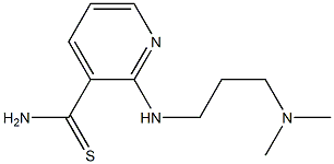 2-{[3-(dimethylamino)propyl]amino}pyridine-3-carbothioamide Struktur