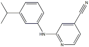 2-{[3-(propan-2-yl)phenyl]amino}pyridine-4-carbonitrile Struktur