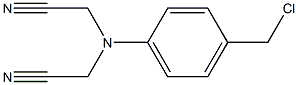 2-{[4-(chloromethyl)phenyl](cyanomethyl)amino}acetonitrile Struktur