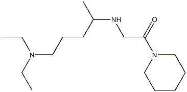 2-{[5-(diethylamino)pentan-2-yl]amino}-1-(piperidin-1-yl)ethan-1-one Struktur