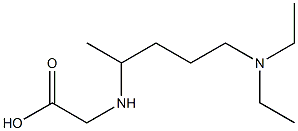 2-{[5-(diethylamino)pentan-2-yl]amino}acetic acid Struktur