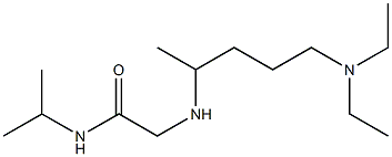 2-{[5-(diethylamino)pentan-2-yl]amino}-N-(propan-2-yl)acetamide Struktur