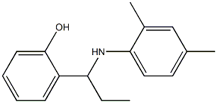 2-{1-[(2,4-dimethylphenyl)amino]propyl}phenol Struktur