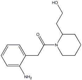 2-{1-[(2-aminophenyl)acetyl]piperidin-2-yl}ethanol Struktur