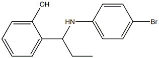 2-{1-[(4-bromophenyl)amino]propyl}phenol Struktur