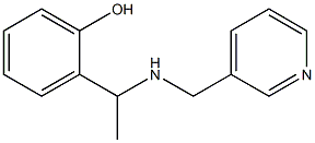 2-{1-[(pyridin-3-ylmethyl)amino]ethyl}phenol Struktur