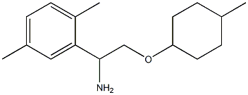 2-{1-amino-2-[(4-methylcyclohexyl)oxy]ethyl}-1,4-dimethylbenzene Struktur