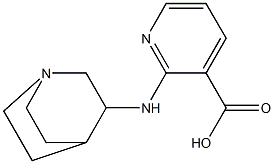 2-{1-azabicyclo[2.2.2]octan-3-ylamino}pyridine-3-carboxylic acid Struktur