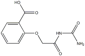 2-{2-[(aminocarbonyl)amino]-2-oxoethoxy}benzoic acid Struktur