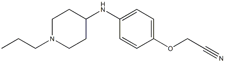 2-{4-[(1-propylpiperidin-4-yl)amino]phenoxy}acetonitrile Struktur